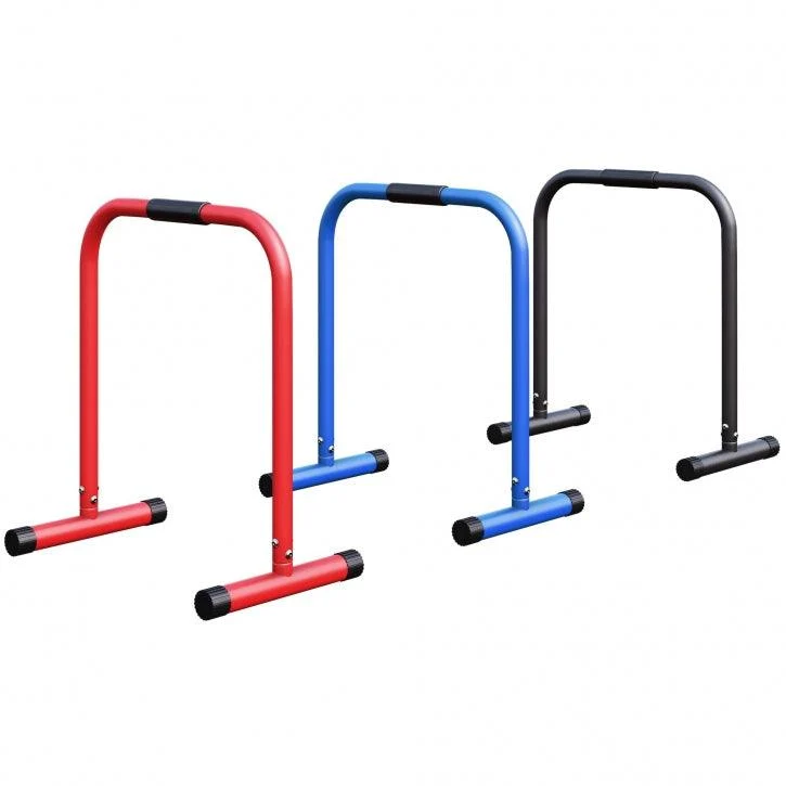 Push-up Stand Bar Parallettes Schwarz/Rot/Blau