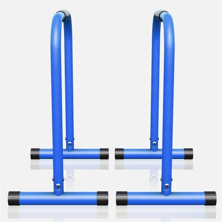 Push-up Stand Bar Parallettes Schwarz/Rot/Blau