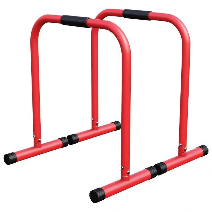 Push-up Stand Bar Parallettes Schwarz/Rot/Blau