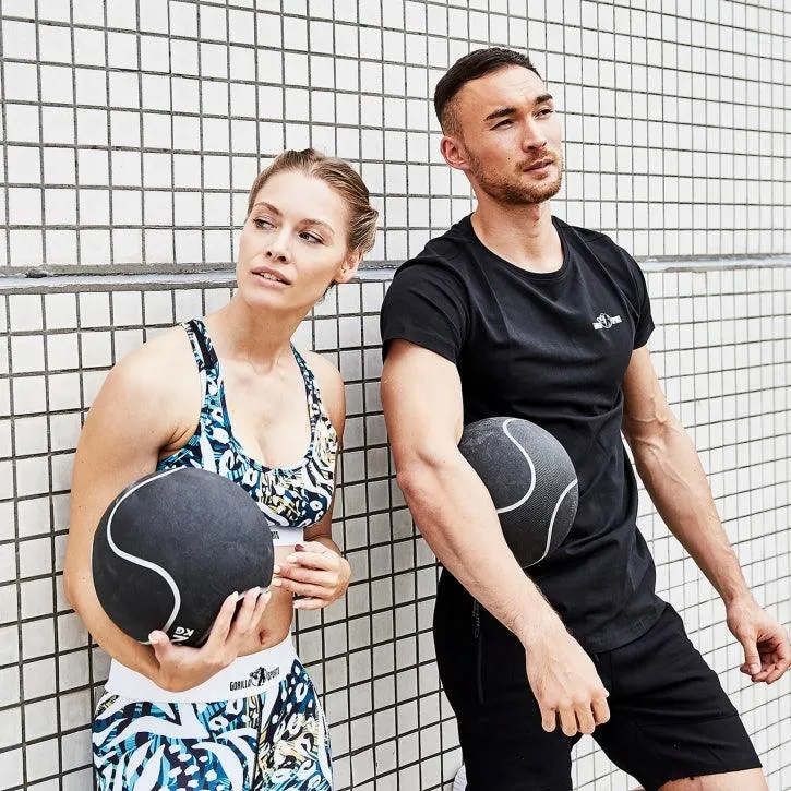 Medizinball Schwarz/Silber 1-10 KG
