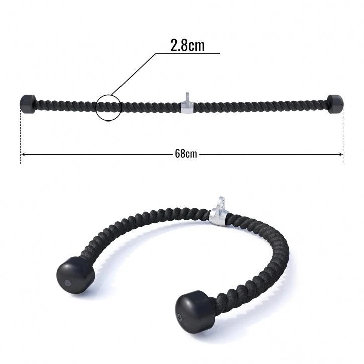 Nylon Trizep-Tau / Seil inkl. Drehgelenk