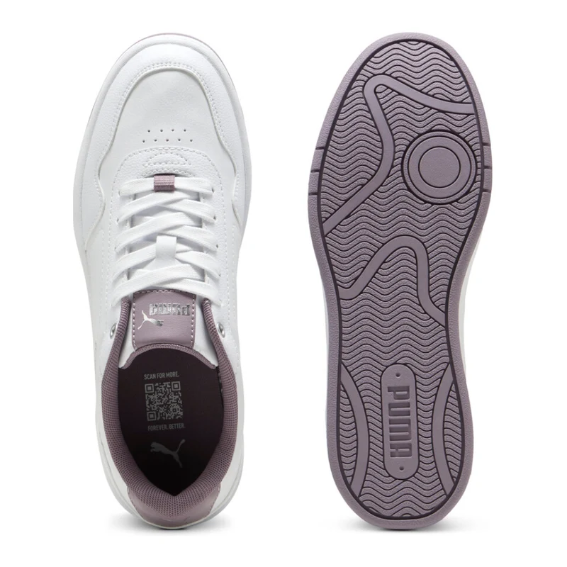 Puma Tenis Court Classy Blanco/Lila, para Mujer