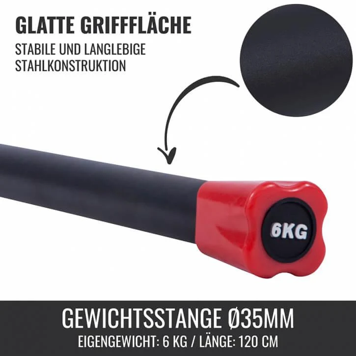 Gewichtsstange Aerobic 1 - 10 KG