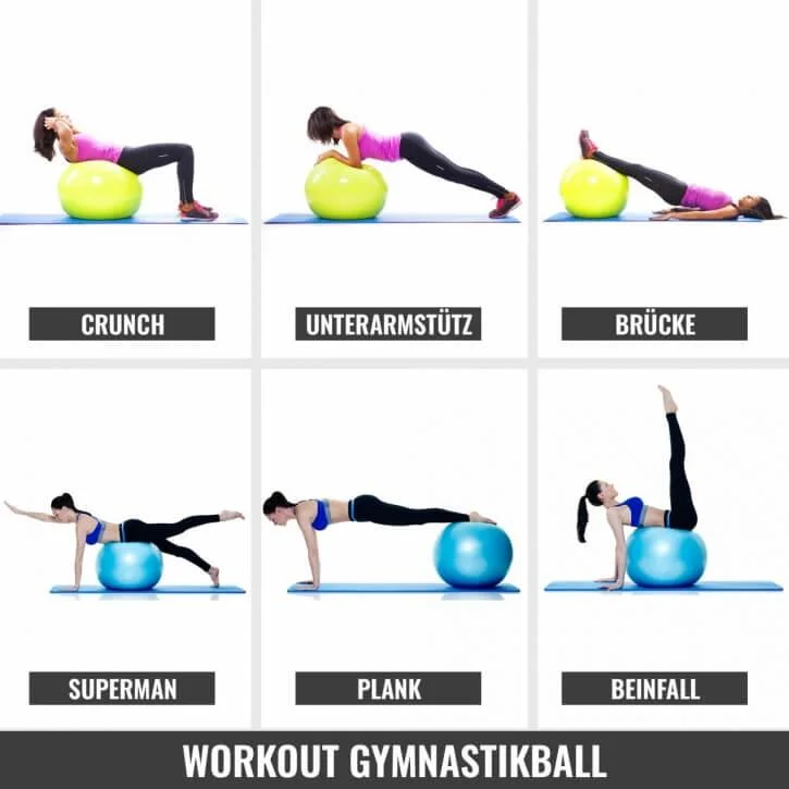 Gymnastikball Fitness Sitzball ⌀55 cm