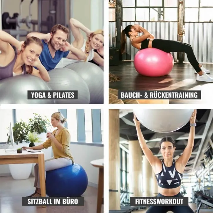 Gymnastikball Fitness Sitzball ⌀75 cm