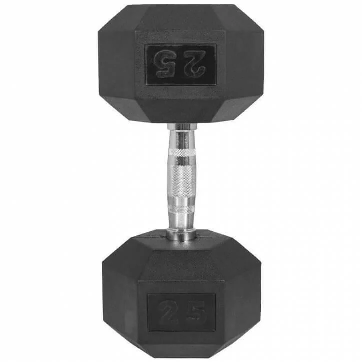 Hexagon Gummi Studio Hantel 2-50 KG