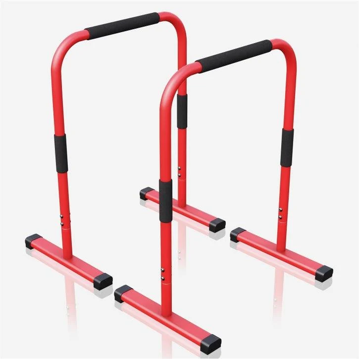 Push Up Stand Dip Barren Schwarz/Rot/Blau
