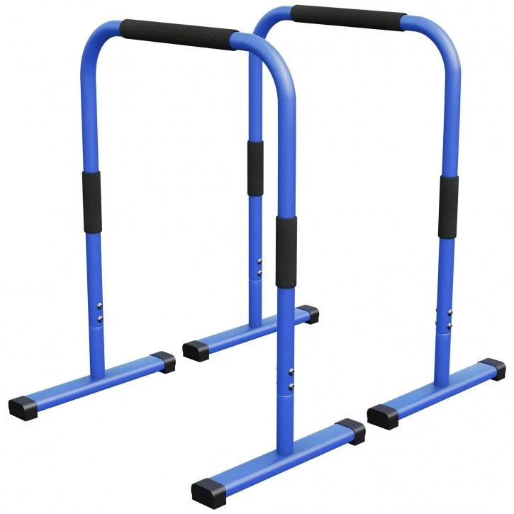 Push Up Stand Dip Barren Schwarz/Rot/Blau