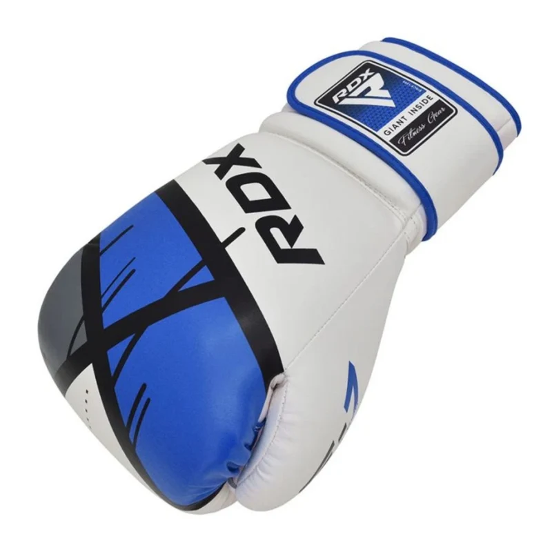 RDX Guantes para Boxeo F7 Ego, Blanco/Azul