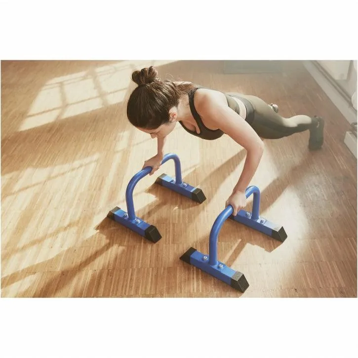 Push Up Parallettes Schwarz/Blau/Rot