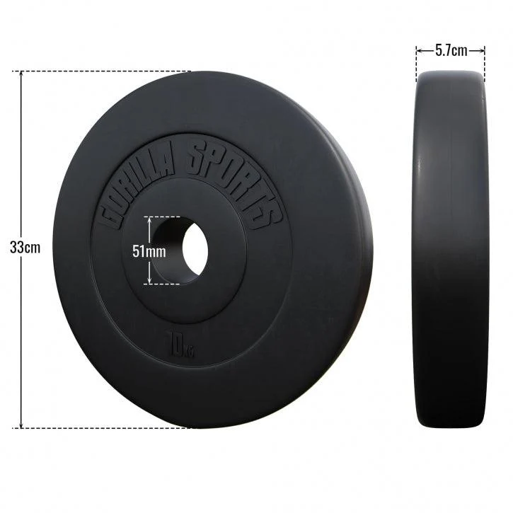 Hantelscheibe Olympia 50/51mm Kunststoff 1.25KG - 15KG