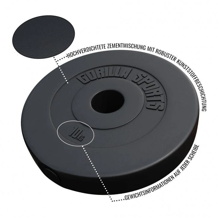 Hantelscheibe Olympia 50/51mm Kunststoff 1.25KG - 15KG