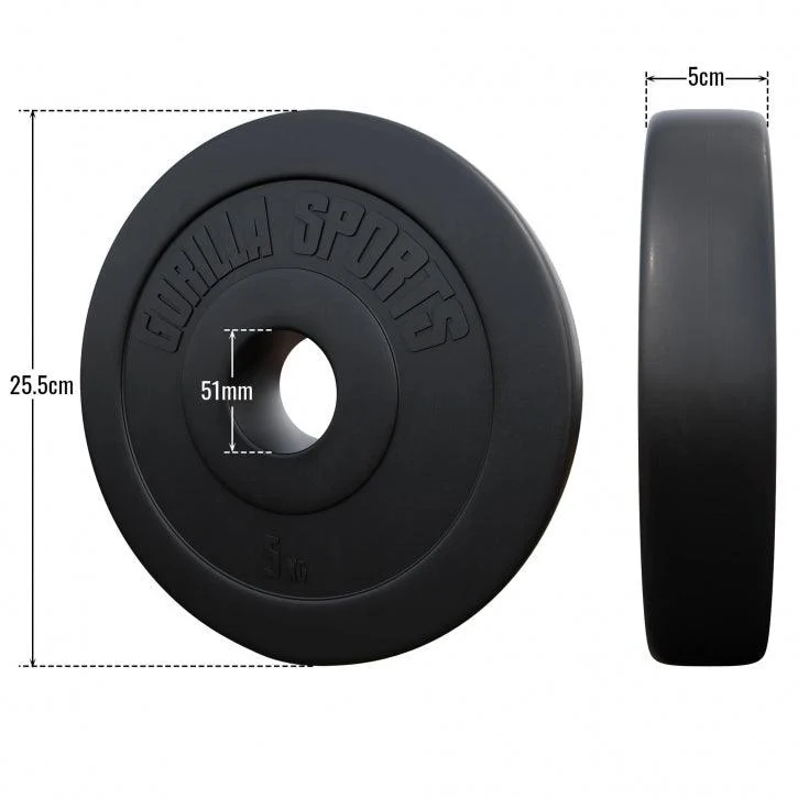 Hantelscheibe Olympia 50/51mm Kunststoff 1.25KG - 15KG