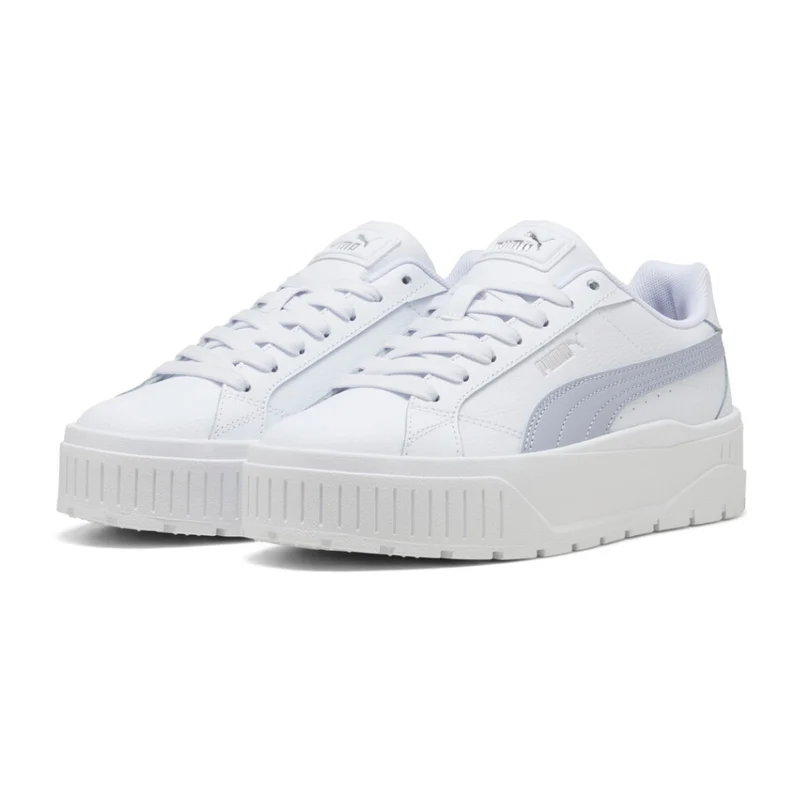 Puma Tenis Karmen II Leather Blanco/Celeste, para Mujer