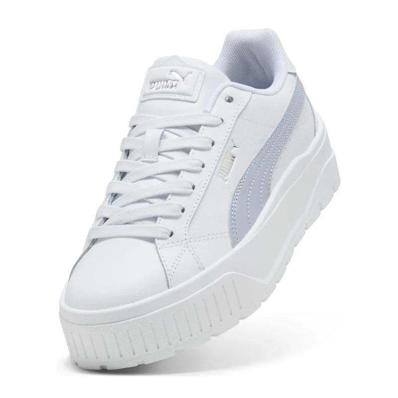 Puma Tenis Karmen II Leather Blanco/Celeste, para Mujer