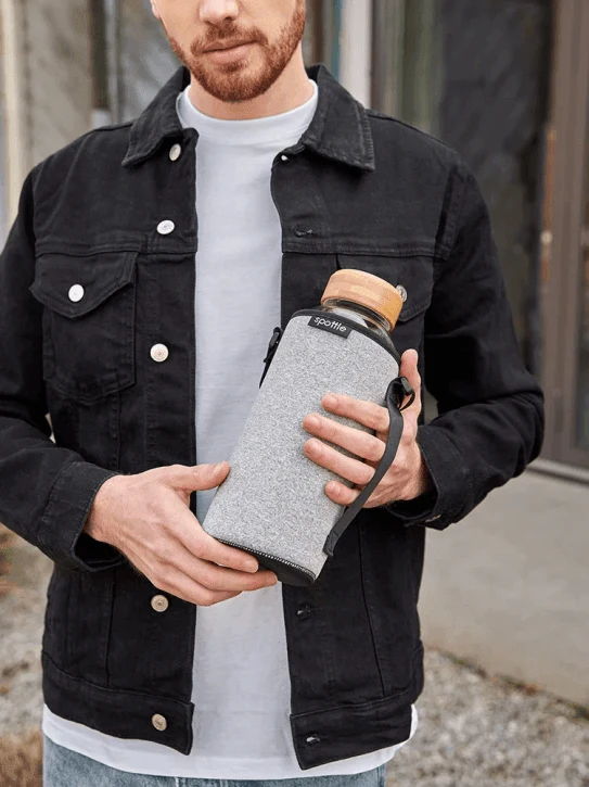Glasflasche mit Neoprenhülle von Spottle 1.5 L