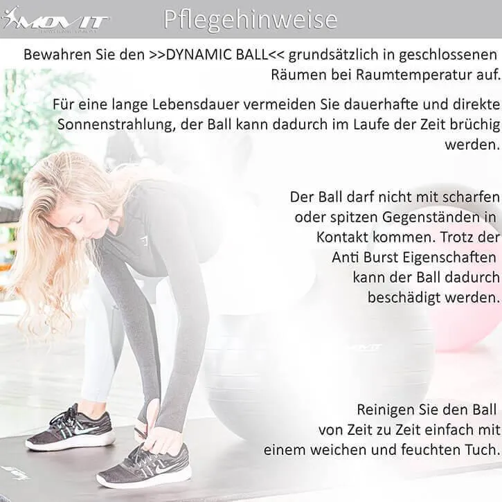 Gymnastikball 75 cm inkl. Pumpe