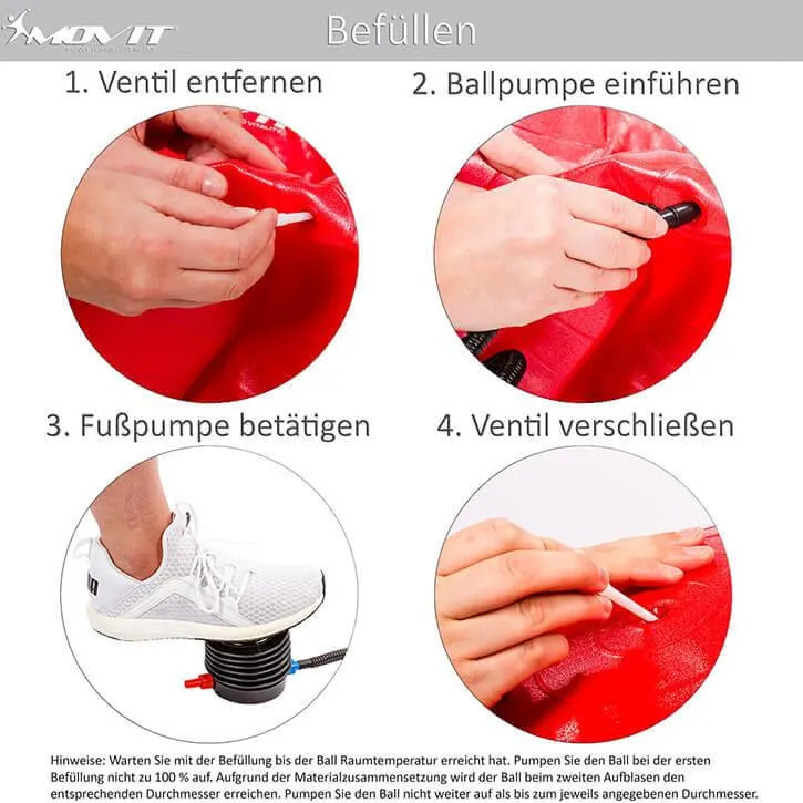 Gymnastikball 75 cm inkl. Pumpe