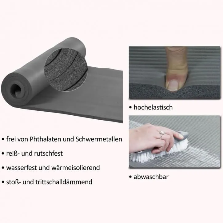 Yogamatte 183 x 60 x 1 cm in verschiedenen Farben