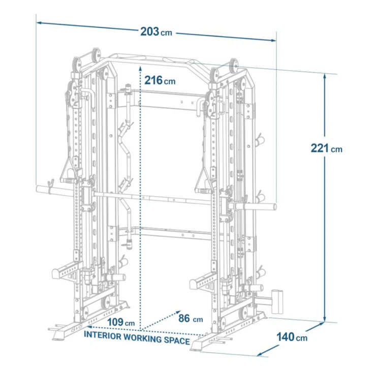 ForceUSA All-In-One Trainer G3® - Rack, Multipresse, Multifunktionstrainer und Seilzug
