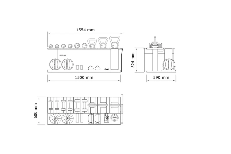 ANA™ Set With Gym Equipment
