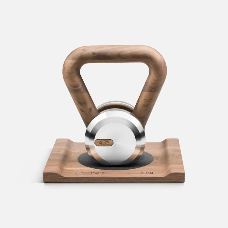 PENT. LOVA Kettlebell mit Holzständer
