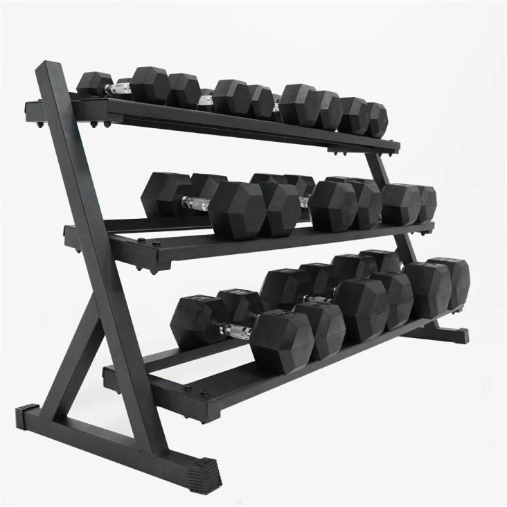 ForceUSA Rack mit 3 Ebenen für hexagonale Kurzhanteln
