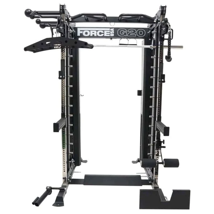ForceUSA G20 V2 Pro All-In-One Trainer - Multipresse, Functional Trainer, Power Rack, Beinpresse und Ruderstation