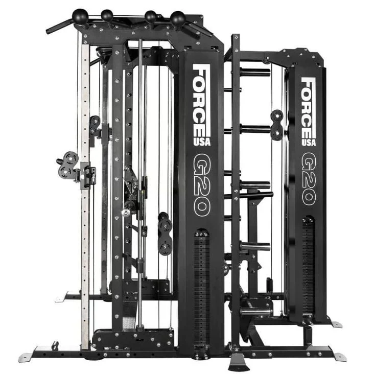 ForceUSA G20 V2 Pro All-In-One Trainer - Multipresse, Functional Trainer, Power Rack, Beinpresse und Ruderstation