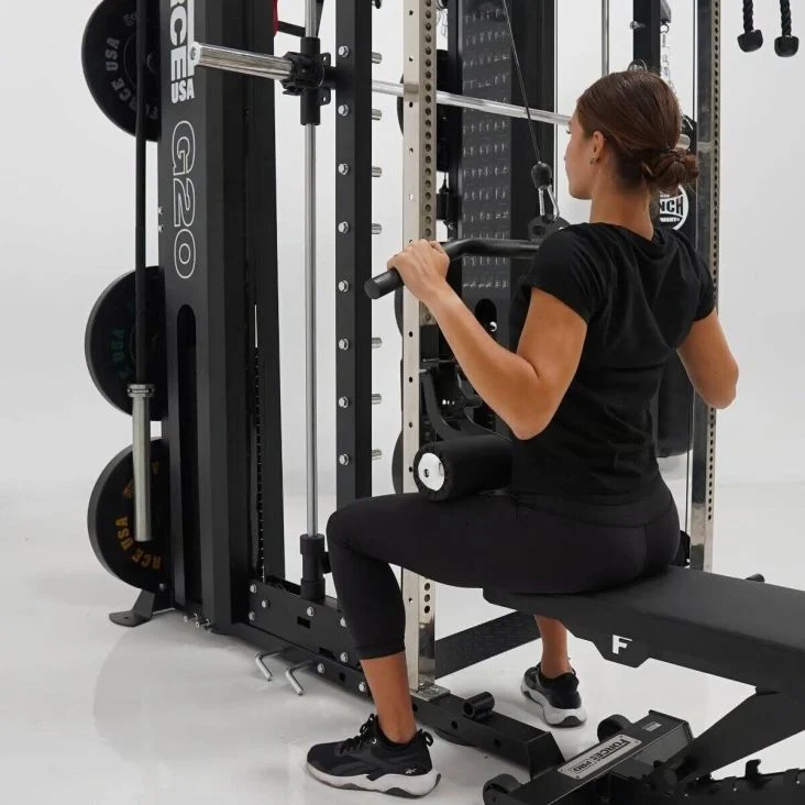 ForceUSA G20 V2 Pro All-In-One Trainer - Multipresse, Functional Trainer, Power Rack, Beinpresse und Ruderstation