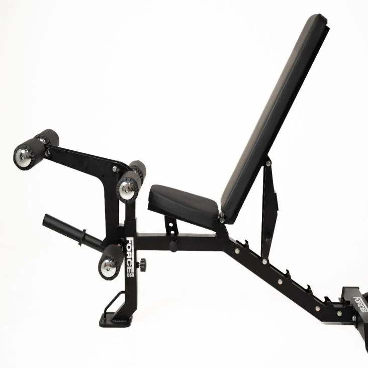 ForceUSA MyBench Verstellbare Hantelbank mit Bizeps- und Beintrainer V2