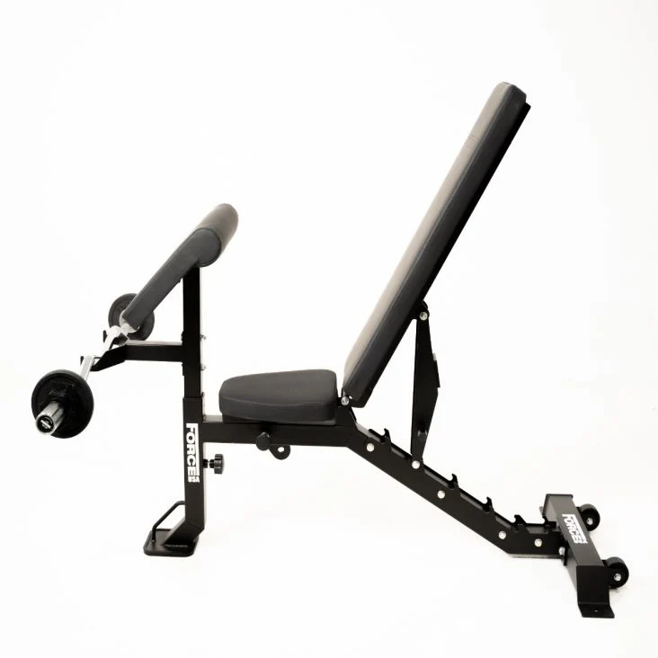 ForceUSA MyBench Verstellbare Hantelbank mit Bizeps- und Beintrainer V2