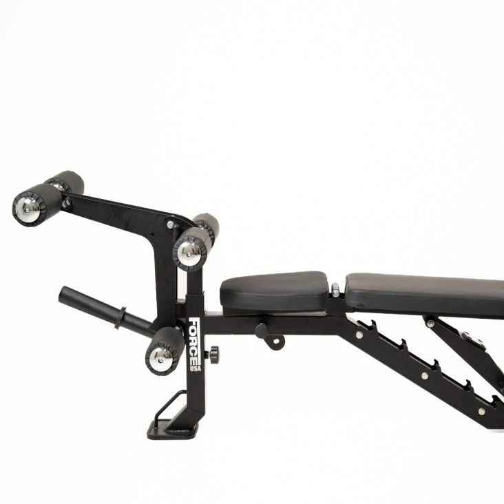 ForceUSA MyBench Verstellbare Hantelbank mit Bizeps- und Beintrainer V2