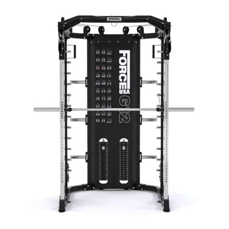 ForceUSA G12™ V2 All-In-One Trainer Doppelseilzug, Multipresse, Multifunktionstrainer, Rack und Beinpresse