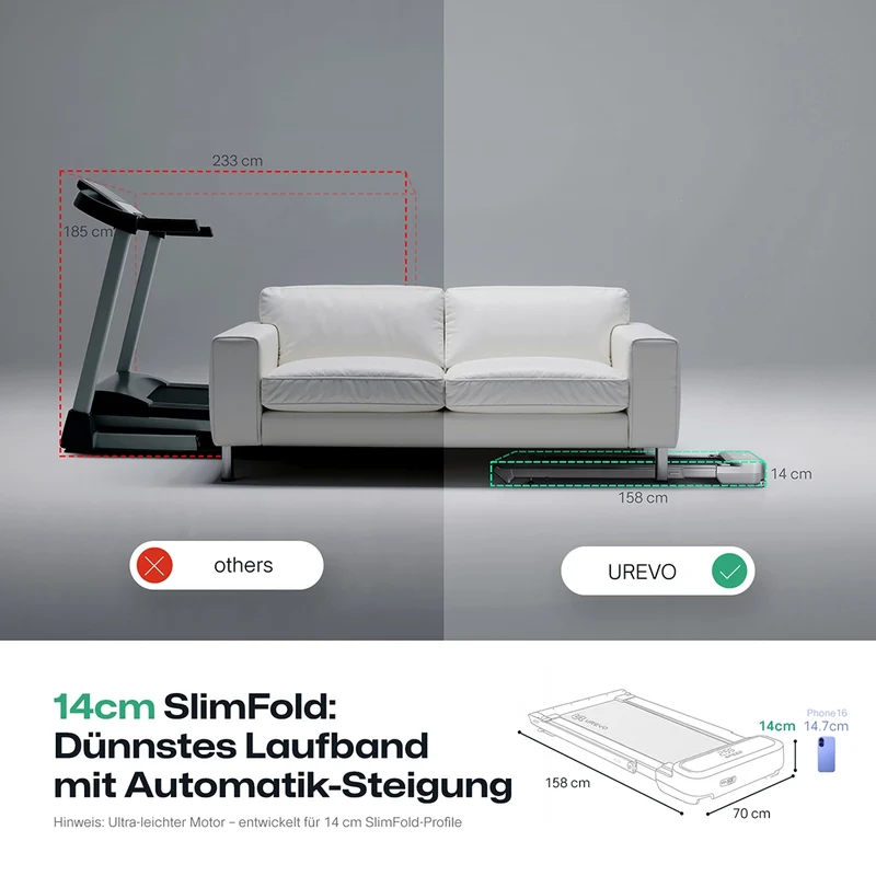 UREVO FoldiMix 5L Pro Smart Laufband