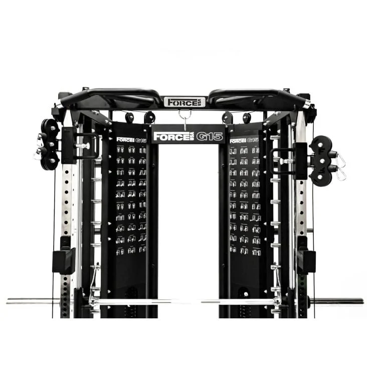 ForceUSA G15™ All-In-One Trainer Multipresse, Rack und Doppelseilzug