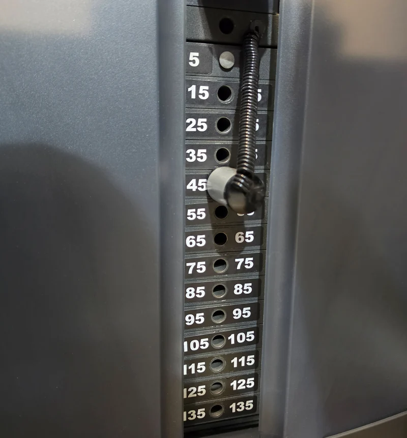 Life Fitness Trizepsmaschine Dip, Armstrecker Triceps, 135kg Gewichtsblock, Signature Series, Rahmenfarbe Silber, gebraucht - überholter Zustand