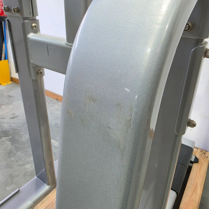 Nautilus 3 in 1 Gerät, Dips, Beinheben und Klimmzug Ständer = Pull Up - Dip - Leg Raise, Inspiration Strength Series NP-B7511, Rahmenfarbe Silber, gebraucht mit Gebrauchsspuren