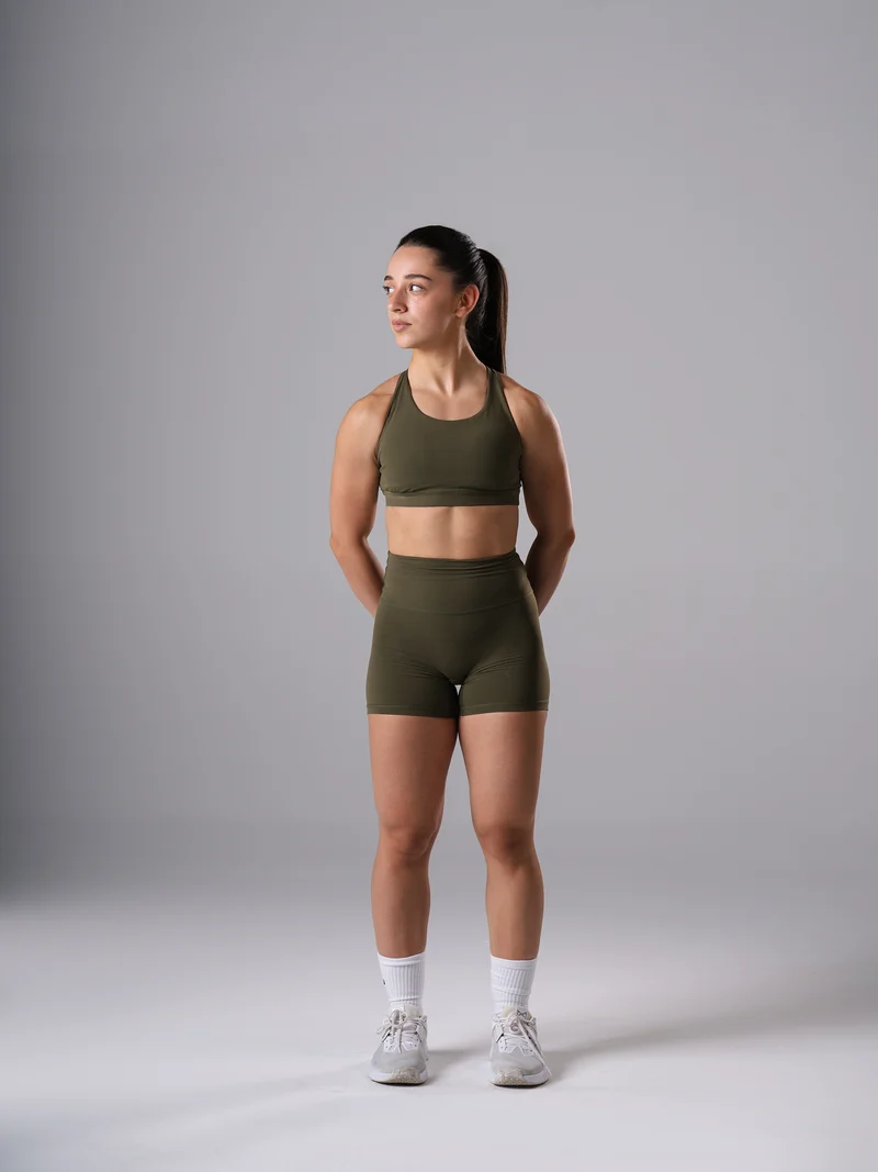 Power Form Sports Bra | Olive Night