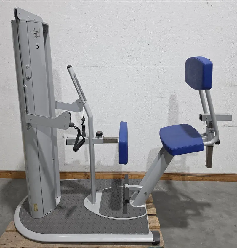 Dr. Wolff Multifidus Trainer 906, Segmentale Stabilisation der LWS, sitzend, Farbe Silber, gebraucht - überholter Zustand