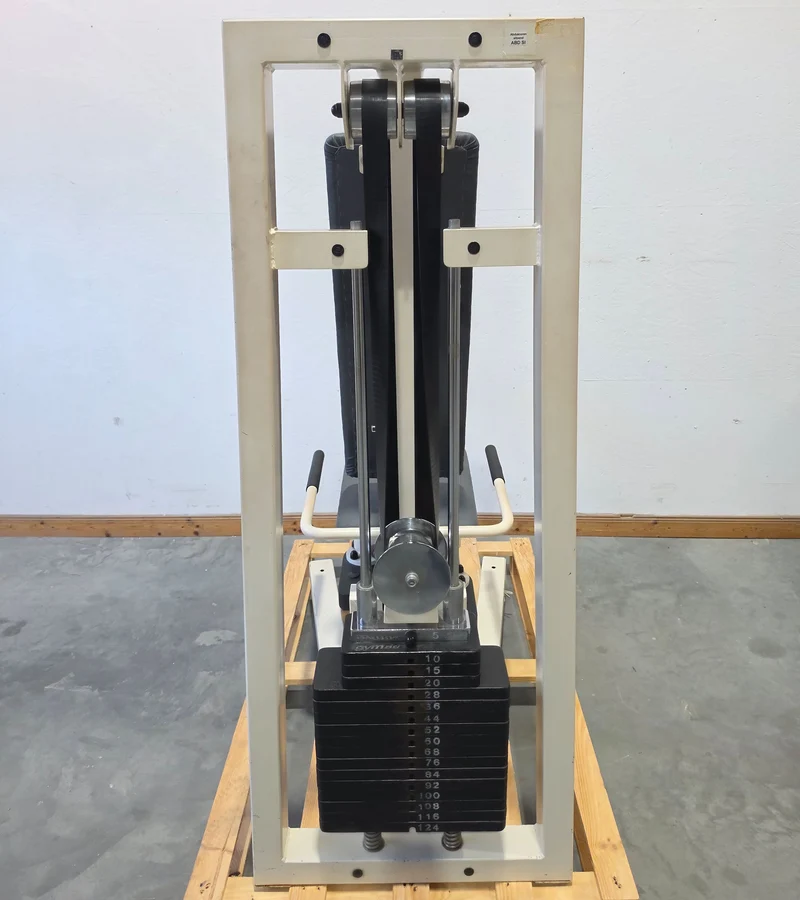 Gym80 - 2er Set = Abduktoren und Adduktorenmaschine, Oldschool Edition oder Classic Line, Hip Abduction und Hip Adduction Set, Rahmenfarbe Weiß, gebraucht mit Gebrauchsspuren