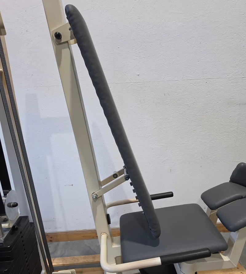 Gym80 - 2er Set = Abduktoren und Adduktorenmaschine, Oldschool Edition oder Classic Line, Hip Abduction und Hip Adduction Set, Rahmenfarbe Weiß, gebraucht mit Gebrauchsspuren