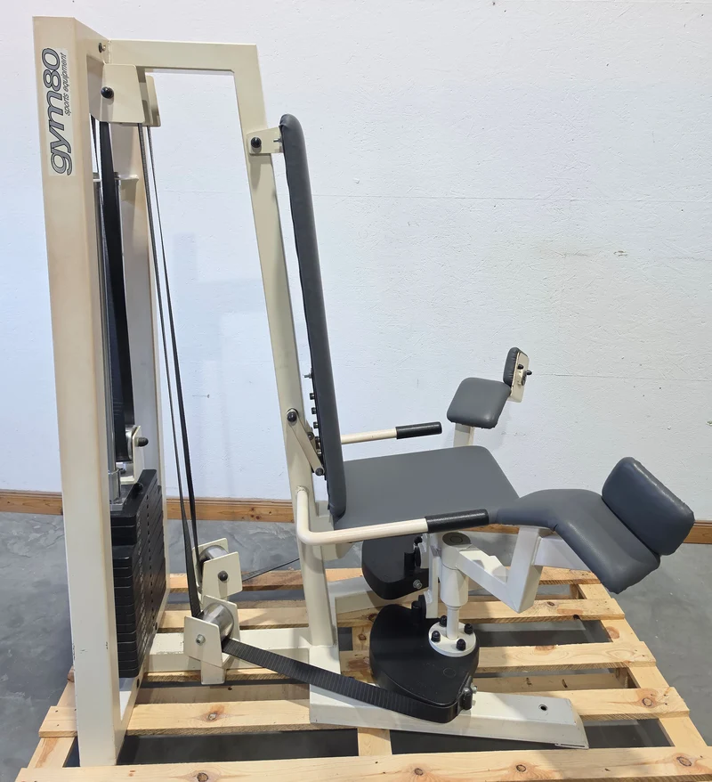 Gym80 - 2er Set = Abduktoren und Adduktorenmaschine, Oldschool Edition oder Classic Line, Hip Abduction und Hip Adduction Set, Rahmenfarbe Weiß, gebraucht mit Gebrauchsspuren