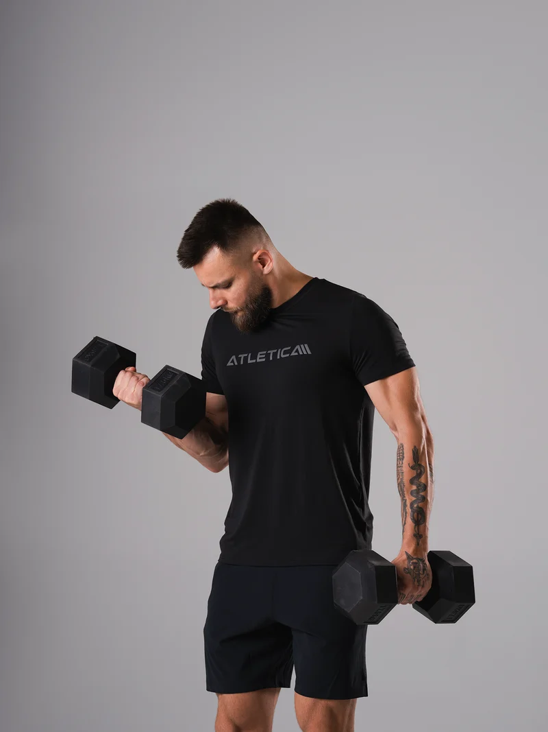 Merch Flex Train T-Shirt | Schwarz