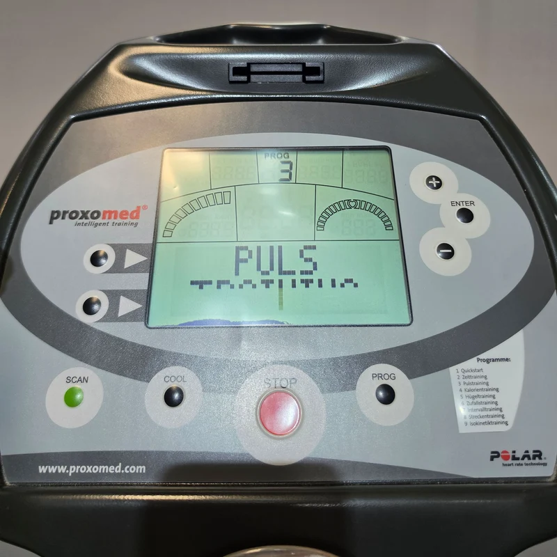Proxomed Motion Relax 500, Emotion Fitness, Recumbent, Liegeergometer, Display Anzeige teilweise beschädigt, gebraucht mit Gebrauchsspuren