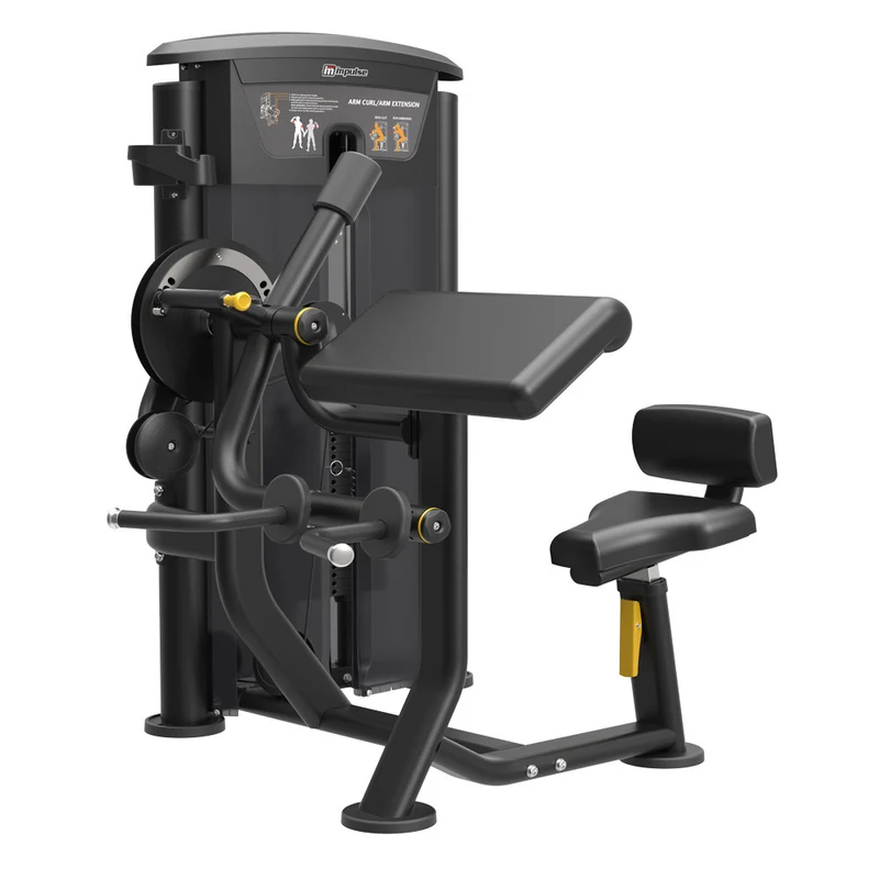Impulse Fitness Bizeps,Trizeps, 2 in 1 Kombimaschine, IT9533, Biceps Curl/Tricep Extension, 90kg Gewichtsblock, Black Edition