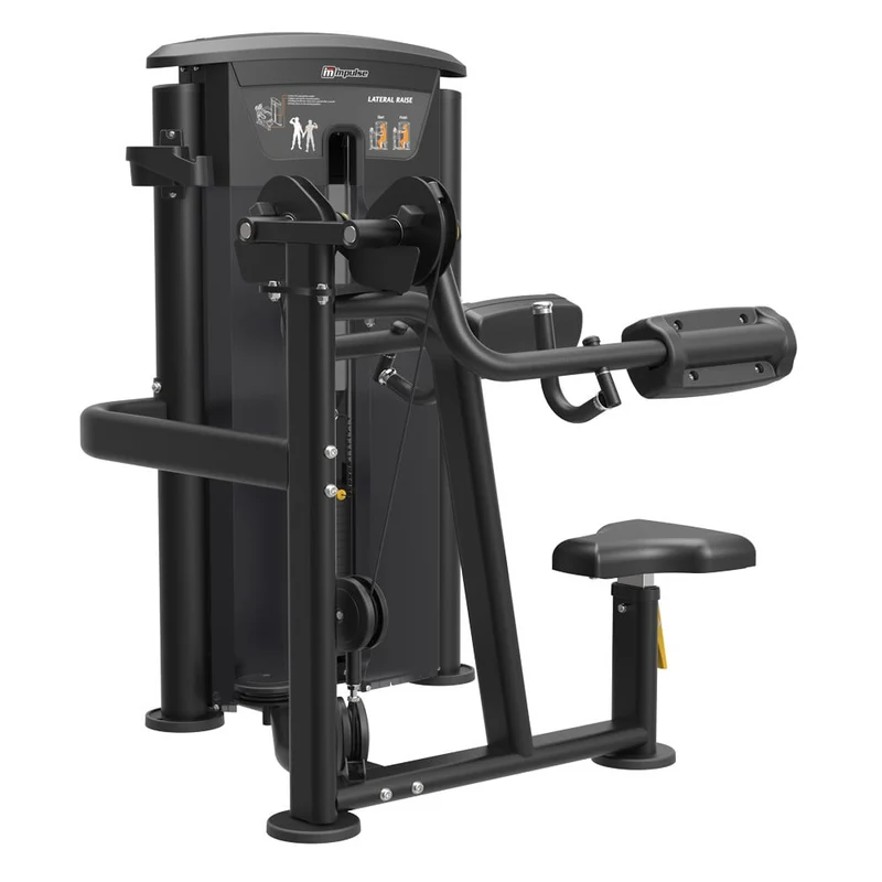 Impulse Fitness Seitheben, IT9524, Lateral Raise, 90kg Gewichtsblock, Black Edition