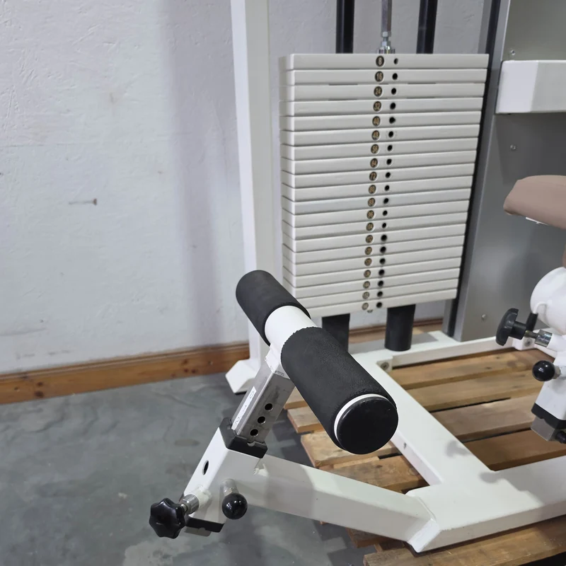 Kaphingst Rückenstrecker RA14, Hyperextension Kraftgerät, sehr variabel einstellbar, Lower Back Machine, Farbe Weiß, gebraucht - geprüfter Zustand mit Gebrauchsspuren