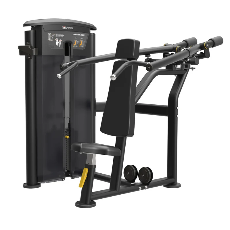Impulse Fitness Schulterpresse, IT9512, Shoulder Press, 90kg Gewichtsblock, Black Edition