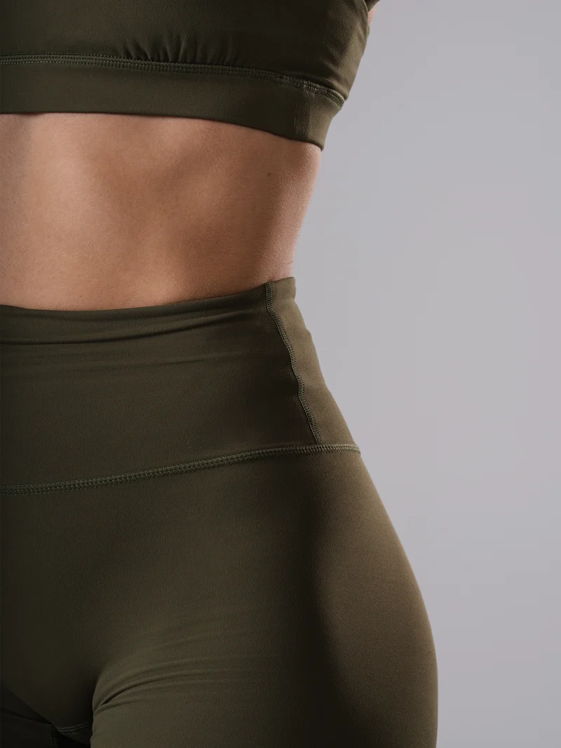 Power Form Short Tights | Olive Night